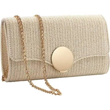 bag Natural Straw Woven Clutch Purse Walmart - DTTRTHD shop $18.98