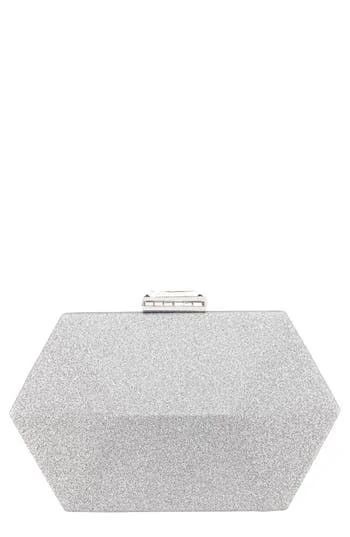 bag Nina Women's Geometric Metallic Glitter Minaudiere Handbag Nordstrom Rack $44.97