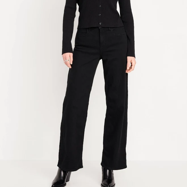 jeans Old Navy Women's High-Waisted Wide-Leg Jeans Old Navy $28