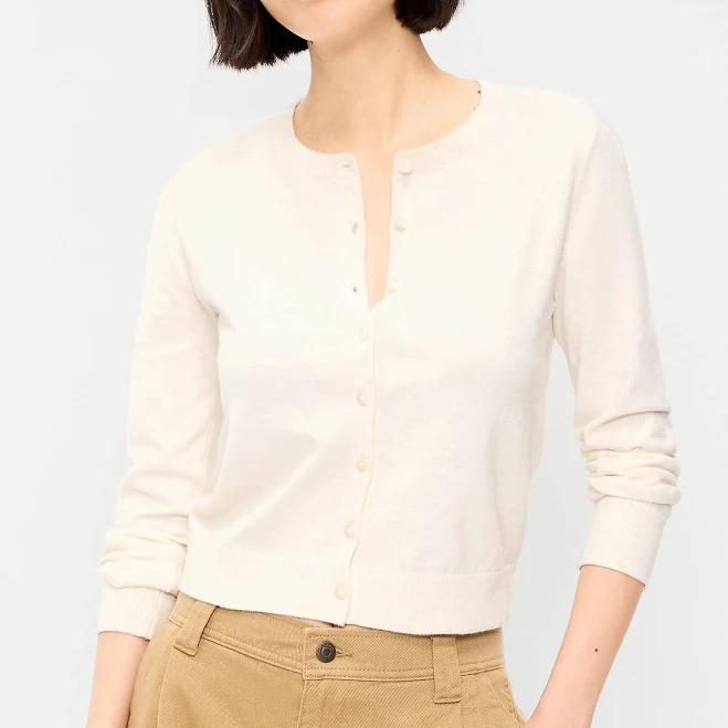 cardigan Old Navy Women's Sosoft Lite Cropped Crew-Neck Cardigan Old Navy $19.99