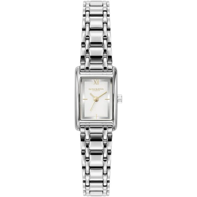 accessory Olivia Burton Women's Mini Grove Rectangular Stainless Steel Bracelet Watch Olivia Burton $132
