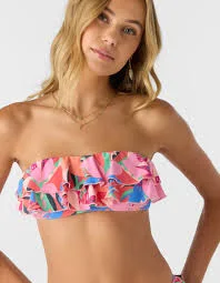 top O'Neill Women's Cabana Floral Diaz Bandeau Bikini Top Tillys $26.97