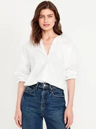 shirt Oversized Button-Down Boyfriend Shirt gap.com $19.99