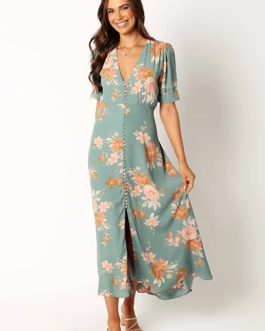 dress Petal & Pup Women's Frampton Floral Midi Dress Petal & Pup USA $89