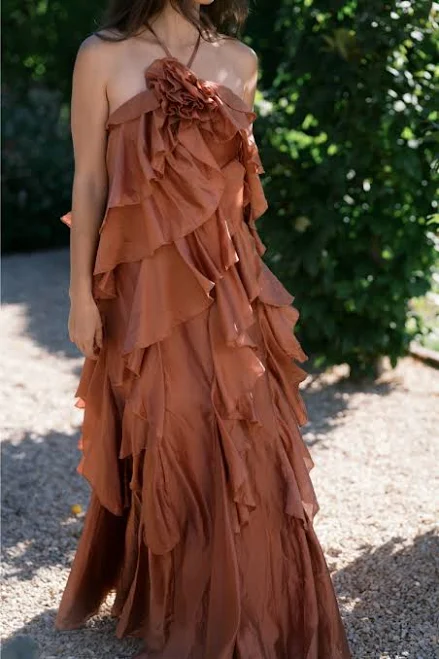 dress Pre-Order Amal Tiered Ruffle Maxi Dress Conf&ecirc;te $92