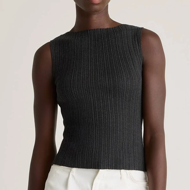 top Quince Women's Ribbed Cotton Cashmere Tank Top Quince $36