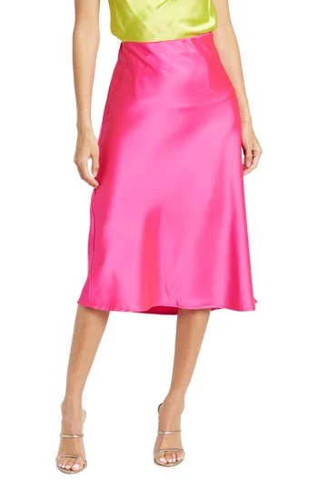 skirt Renee C Satin Midi Skirt Nordstrom Rack $29.97