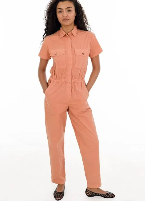 jumpsuit RJC3201GD Short Sleeve Utility Jumpsuit Los Angeles Apparel $145