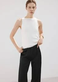 pants Satin straight-fit trousers mango.com $69.99