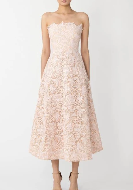 dress SAU LEE Rosalia Strapless Lace Dress Nordstrom $318