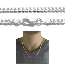 accessory Sterling Silver Cuban Curb Chain Necklace 3mm (Gauge 100). Available in 5 Lengths. kingscrossjewelry.com $69.97
