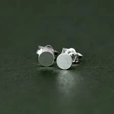 accessory Sterling Silver Round Studs, Minimalist Earrings, Silver Stud Earrings, Simple Ear Accessories, Gift for Her 4mm 5mm Etsy $8.16