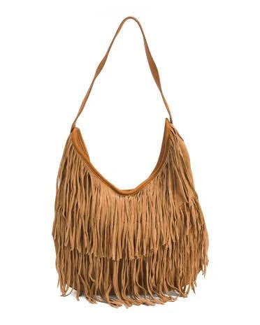 bag Suede Hobo with Fringe Marshalls $59.99