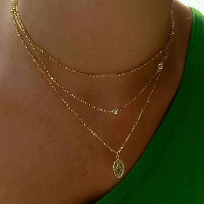 accessory Sunday Sweetheart Layered Gold Necklace Evry Jewels $11.99