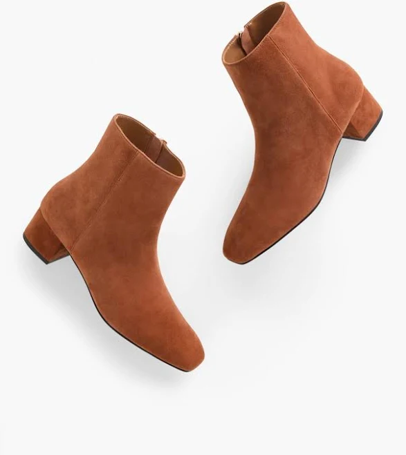 shoes Talbots Women's Perla Suede Block Heel Ankle Boots Talbots $132.99