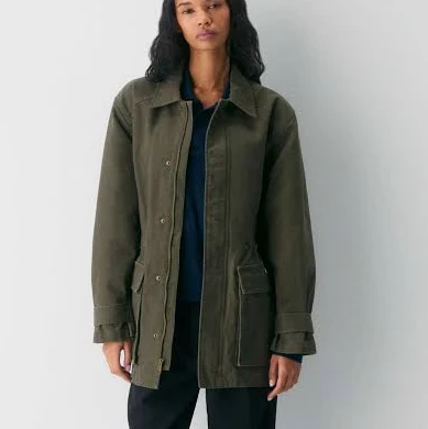 outerwear Tna Women's Jasper Field Jacket in Dark Olive | 2XS Aritzia $49.99