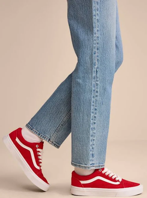 shoes Vans Old Skool Skate Shoes Pop Lace Womens Racing Red Lulus $45