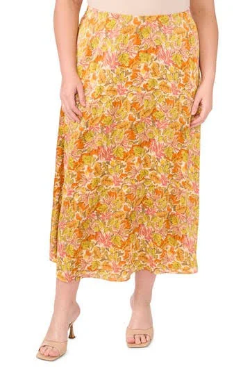 skirt Vince Camuto Women's Bias Cut A-Line Floral Satin Maxi Skirt Nordstrom Rack $32.97