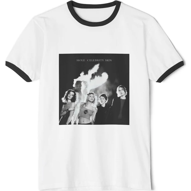 top Vintage Square Print Ringer Tee Etsy - Seller $39.99