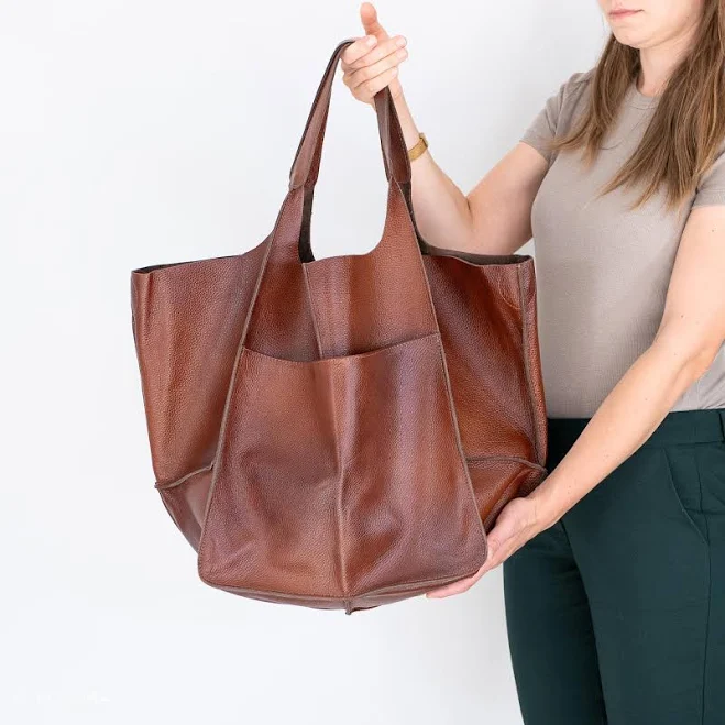 bag Women's Leather Slouchy Tote Bag Etsy - LeatherDesignStudio $179.44