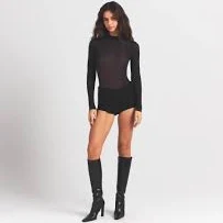bodysuit Women's Skims Mock Neck Long Sleeve Bodysuit SKIMS $61