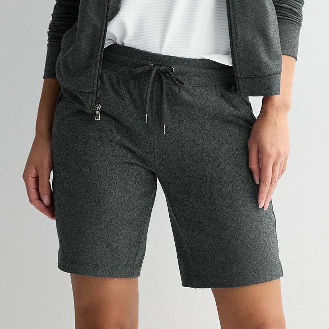 shorts Women's Tek Gear Essential Bermuda Shorts, Size: Small, Medium Ink Heather Kohl's $14.99