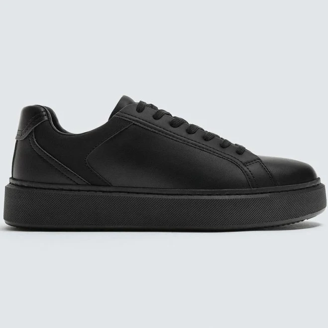shoes Zara Men's Monochrome Thick-Soled Sneakers Zara USA $59.9