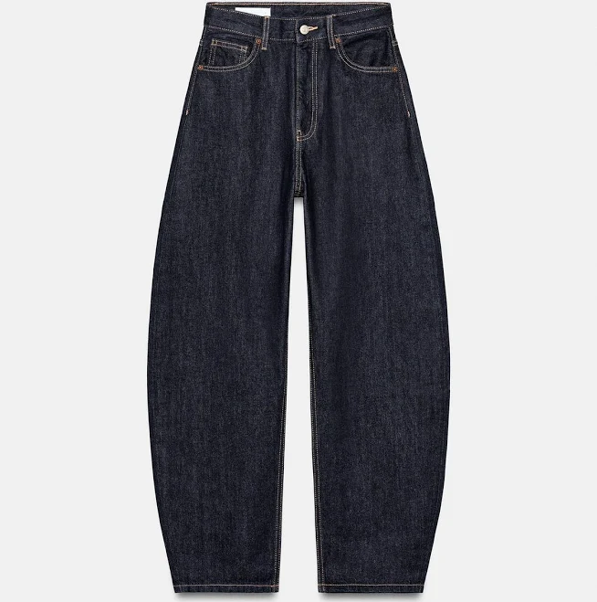 jeans Zara Trf Barrel High Waist Jeans Zara USA $35.94