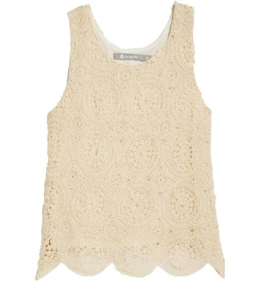 Circular Medallion Crochet Tank