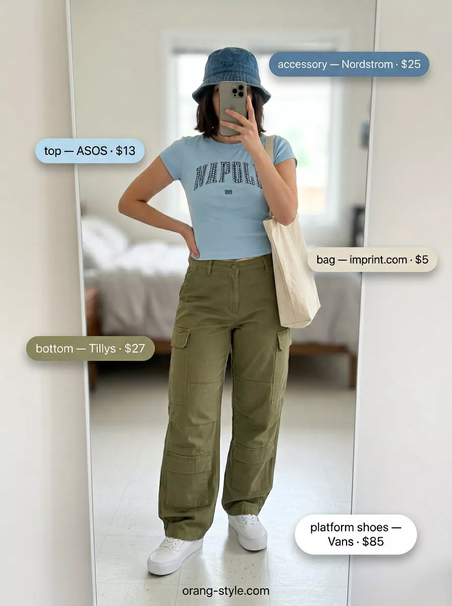 platform Y2K summer outfits for women 2026 outfit idea - fashion styling inspiration