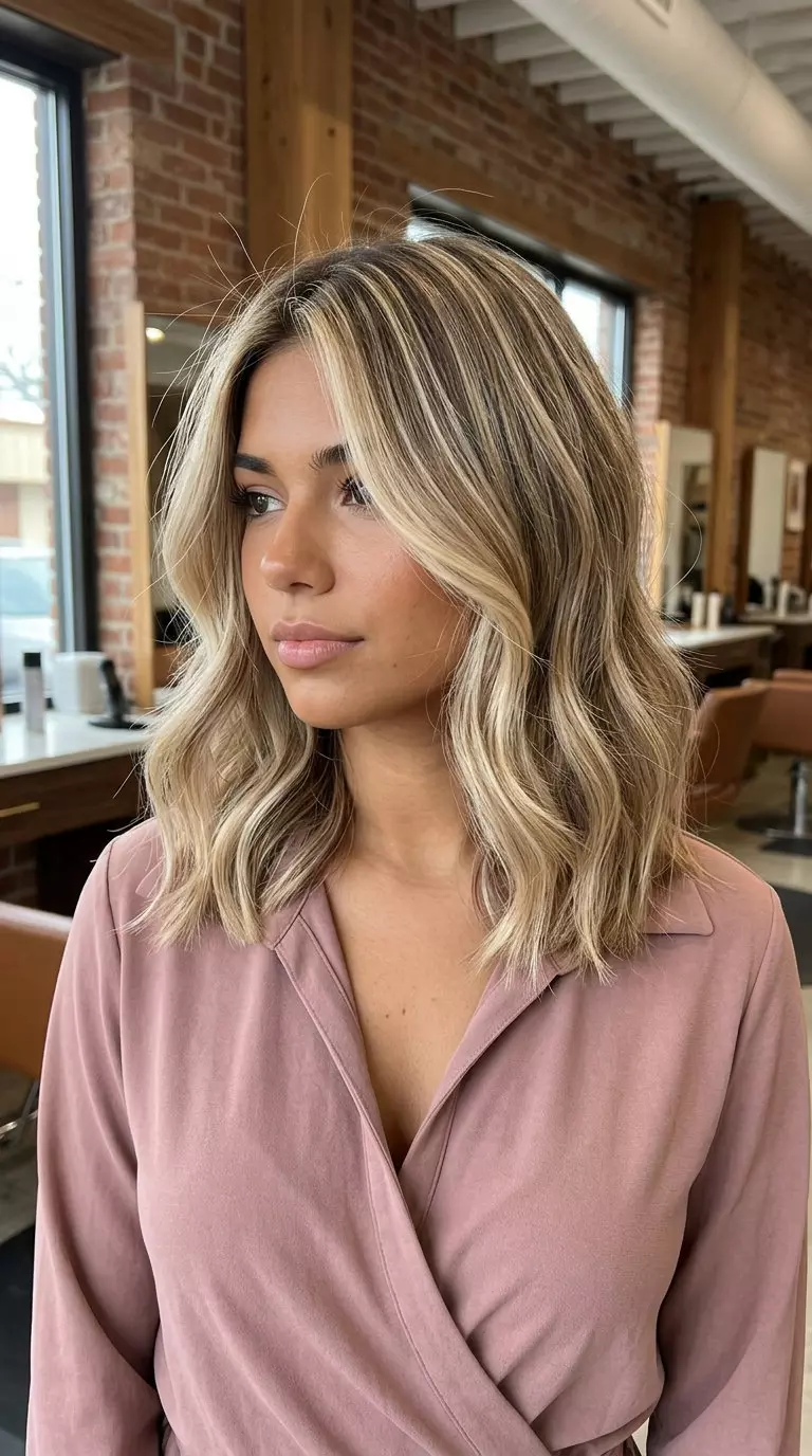 long buttercream blonde babylights with vanilla lowlights and clear gloss for summer 2026