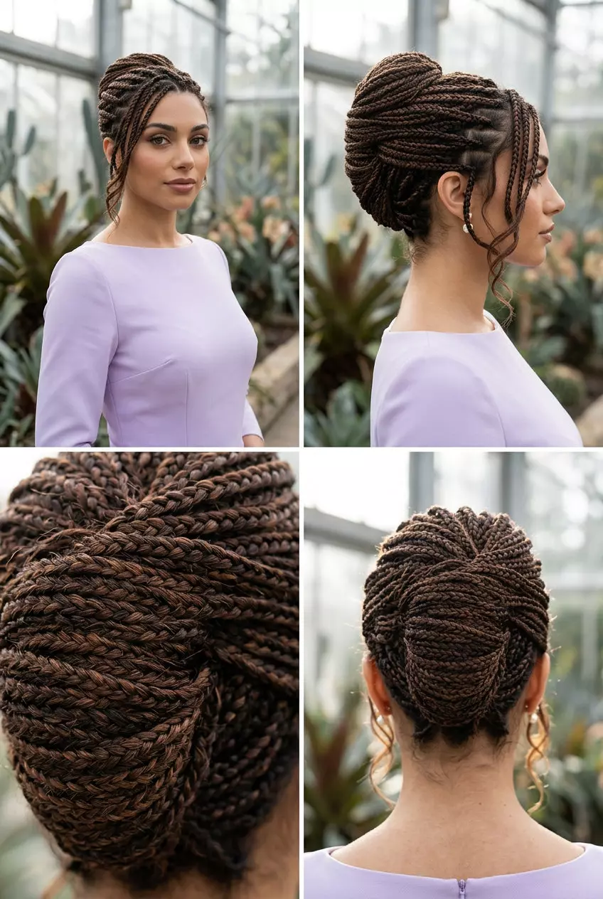 long espresso brown braided french twist with a refined finish for summer 2026