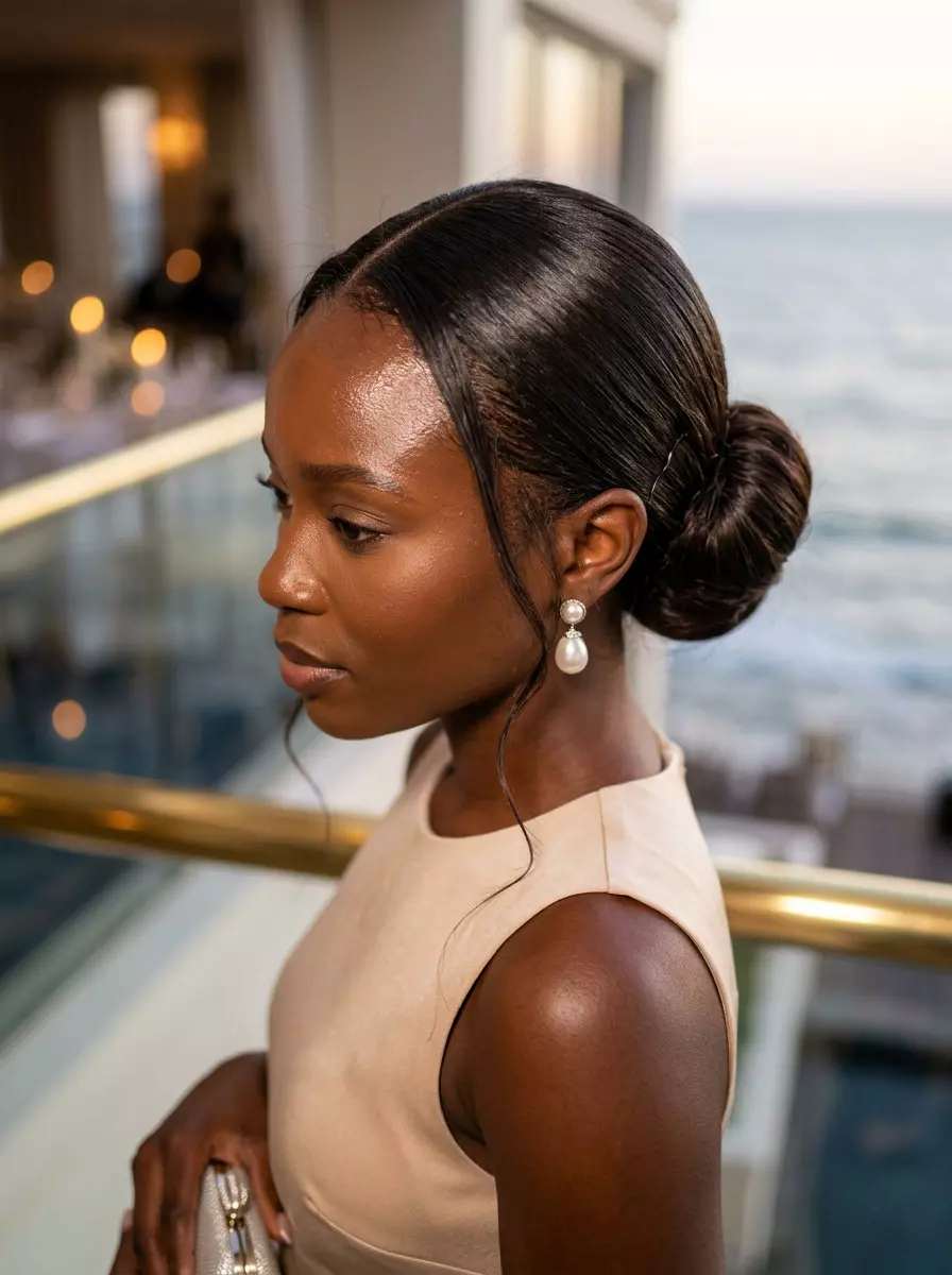 Polished Low Bun for Long Hair 2026 long espresso brunette low bun with polished finish for summer