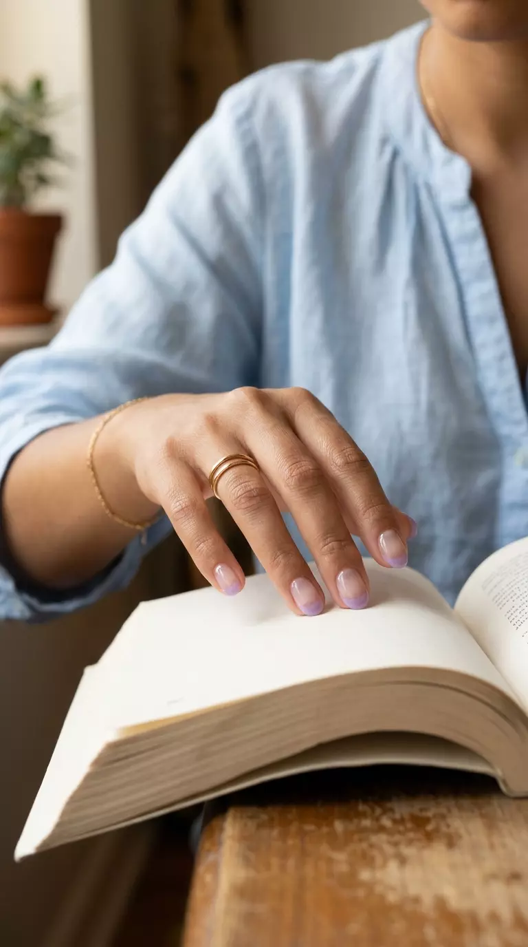 French Manicure Summer 2026: Jelly Lavender Micro French Jelly Lavender Micro French nails for french manicure summer 2026. Playful, whimsical, energetic.