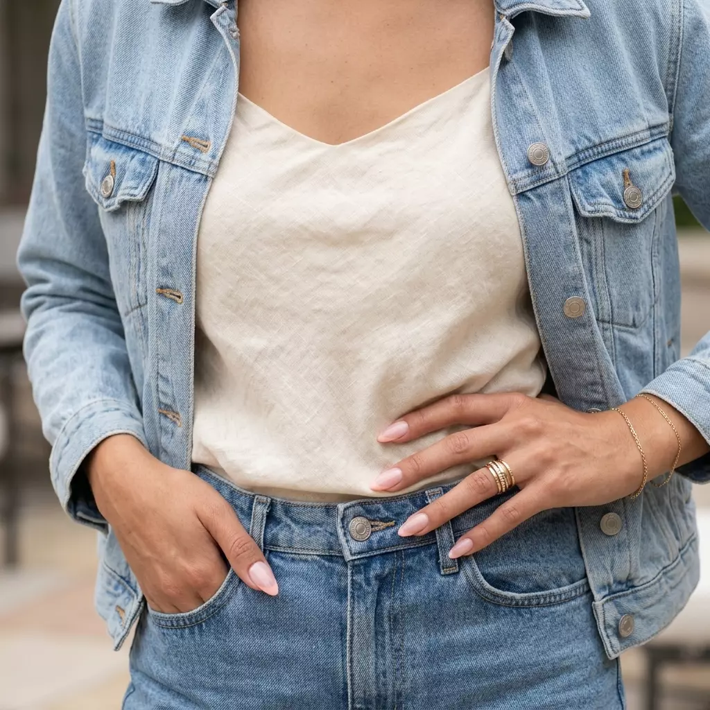 Sheer Peach Fuzz French Manicure Summer 2026 Polished sheer peach fuzz micro French manicure for french manicure summer 2026. Effortless daily style.