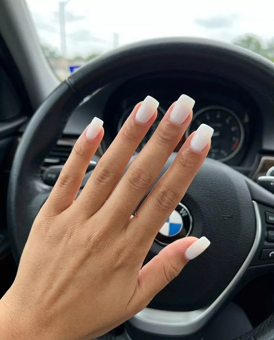 June Manicure Ideas: Milky White Press-Ons 2026 Milky White Soft Gel Press-Ons for daily wear, work, or minimalist style. Clean-girl, minimalist, polished.