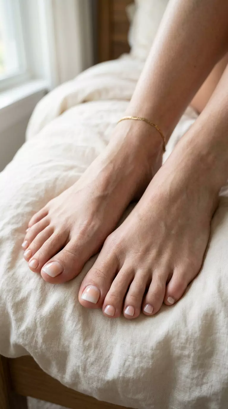 Sheer Peach Aura Gradient Pedi 2026: Romantic Date Night Style Sheer Peach Aura Gradient Pedi: Romantic, ethereal style for date nights. June pedicure ideas - summer trends 2026.