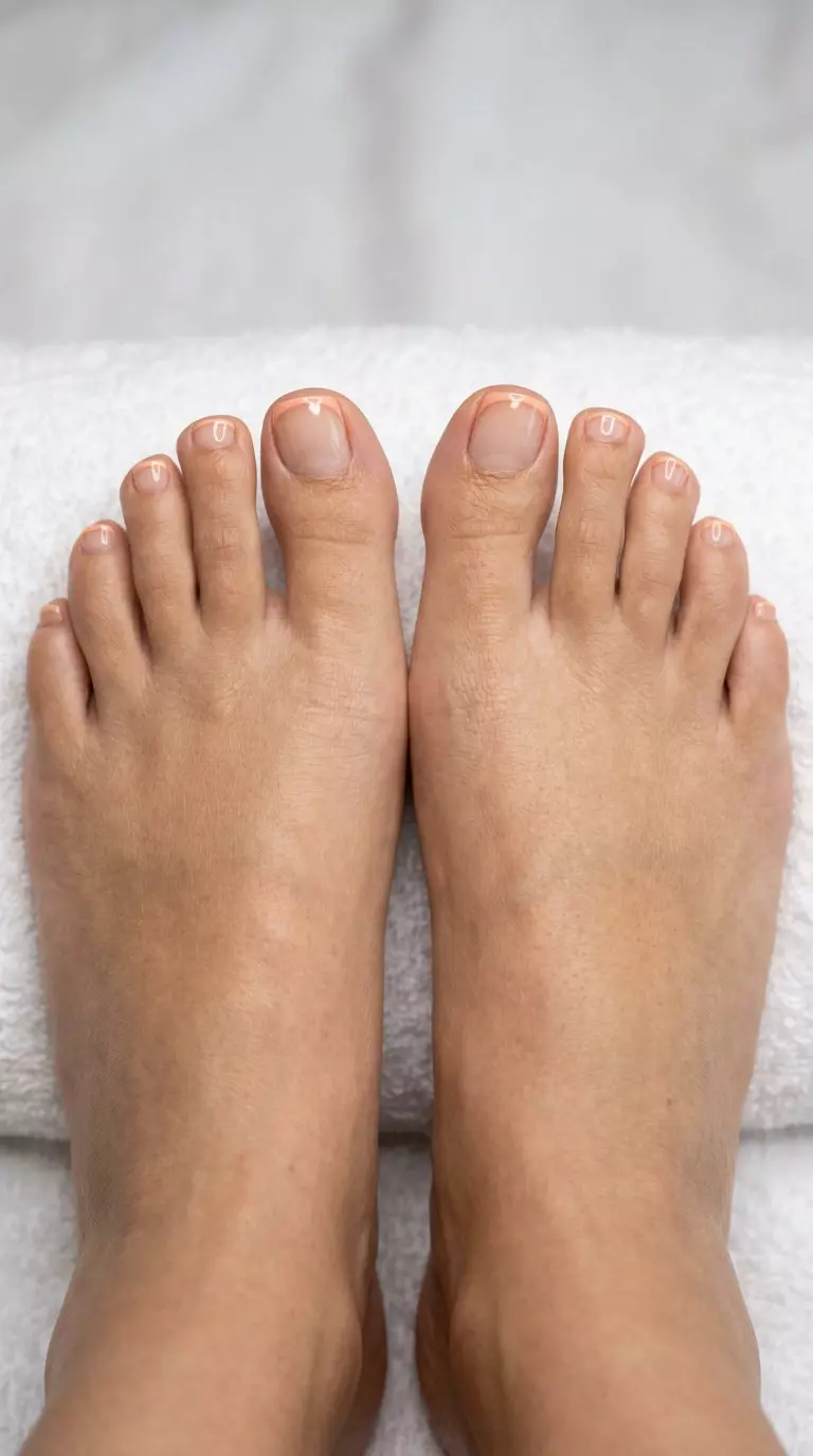 Sheer Peach Micro-French Pedi 2026: Minimalist Daily Style Sheer Peach Micro-French Pedi: Clean-girl, minimalist style for daily wear. June pedicure ideas - summer trends 2026.