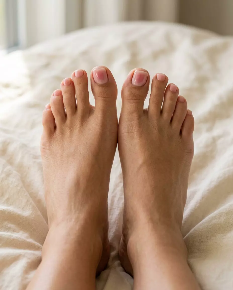 June Toe Nails: Pink Aura Glow 2026 June toe nails ideas 2026: Sheer Pink Aura Squoval Glow for romantic dates & weddings.