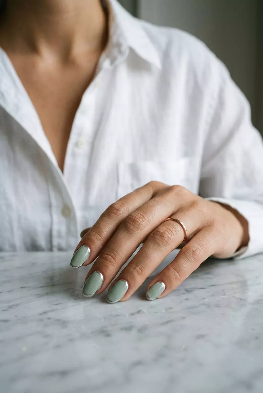 Sage Green Chrome Accent Oval Summer Nails 2026 Soft sage green chrome accent oval summer nails 2026 for all skin tones, perfect for parties and edgy style.