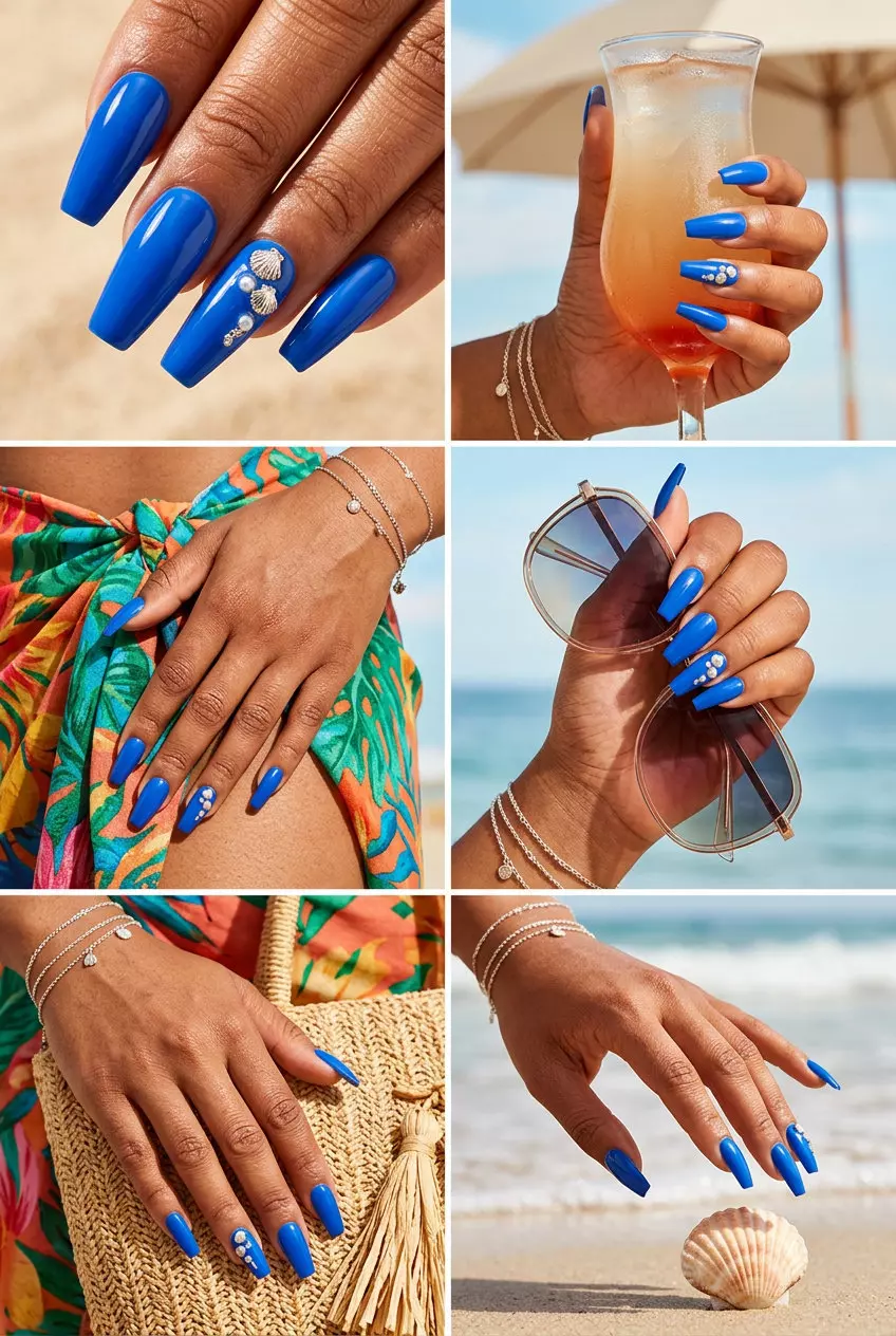 summer nails for brown skin tone 2026 - Style Inspiration summer nails for brown skin tone 2026 outfit idea - fashion styling inspiration