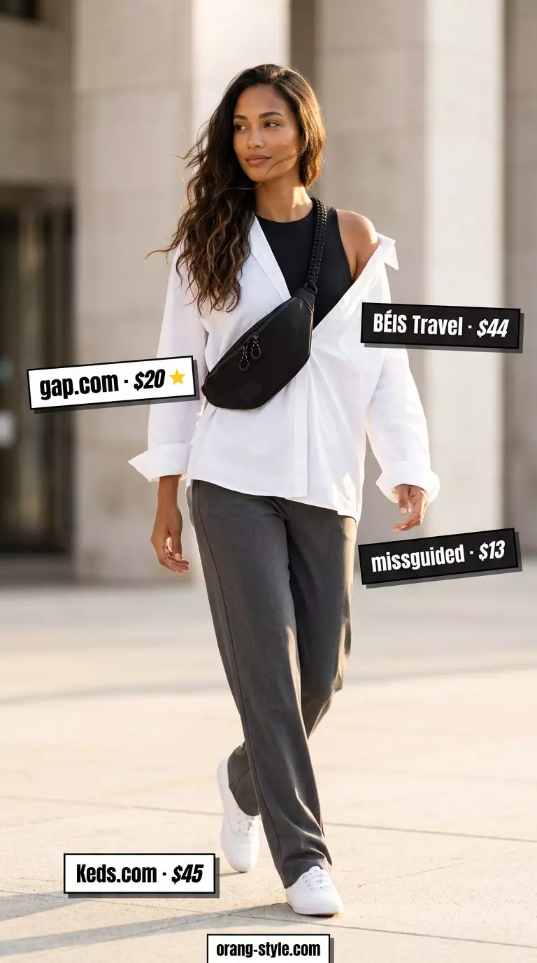 What to Wear with Bodysuit Summer 2026: Black bodysuit with leggings and oversized shirt for athleisure.